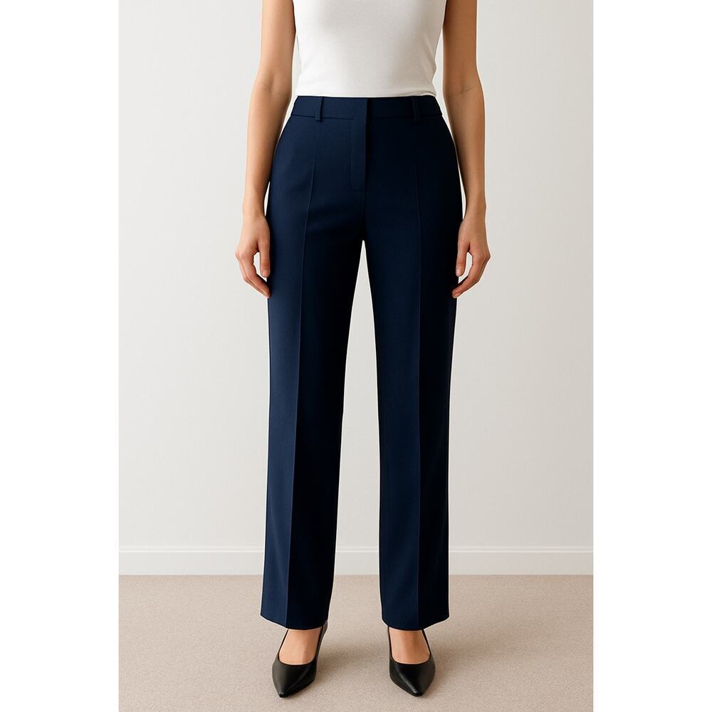 Hinson Wu Vanessa Stretch Twill Pull On Trouser Pants Navy Women's Size S NWT